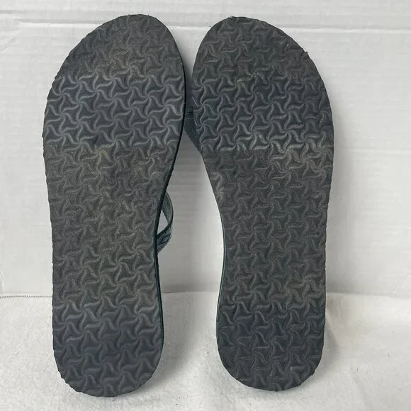 TEVA Blue/White Strappy Thong Flip Flop Sandal - Picture 7 of 9